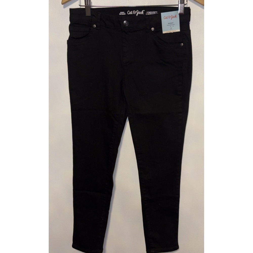 CAT & JACK Ultimate Stretch 18 Girls SKINNY Jeans Black
